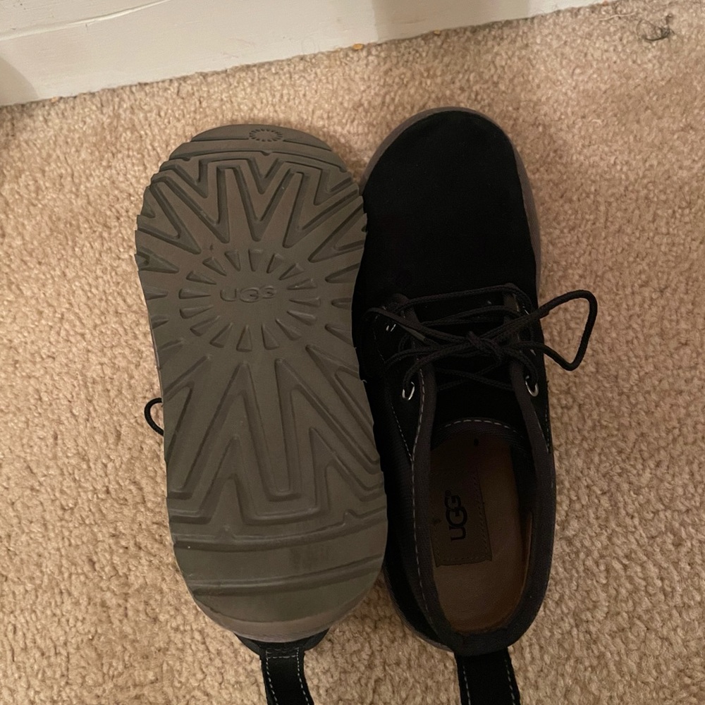 Black mini UGG boots